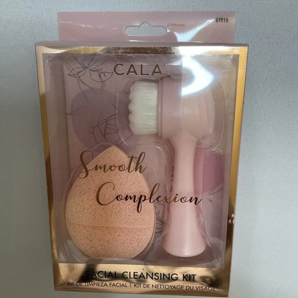 Cala Smooth Complexion Facial Cleansing‎ Kit. Dual Action Facial Cleansing Brush